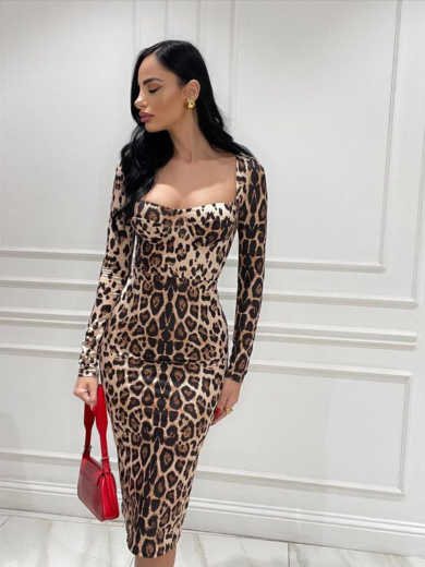 Φόρεμα animal print