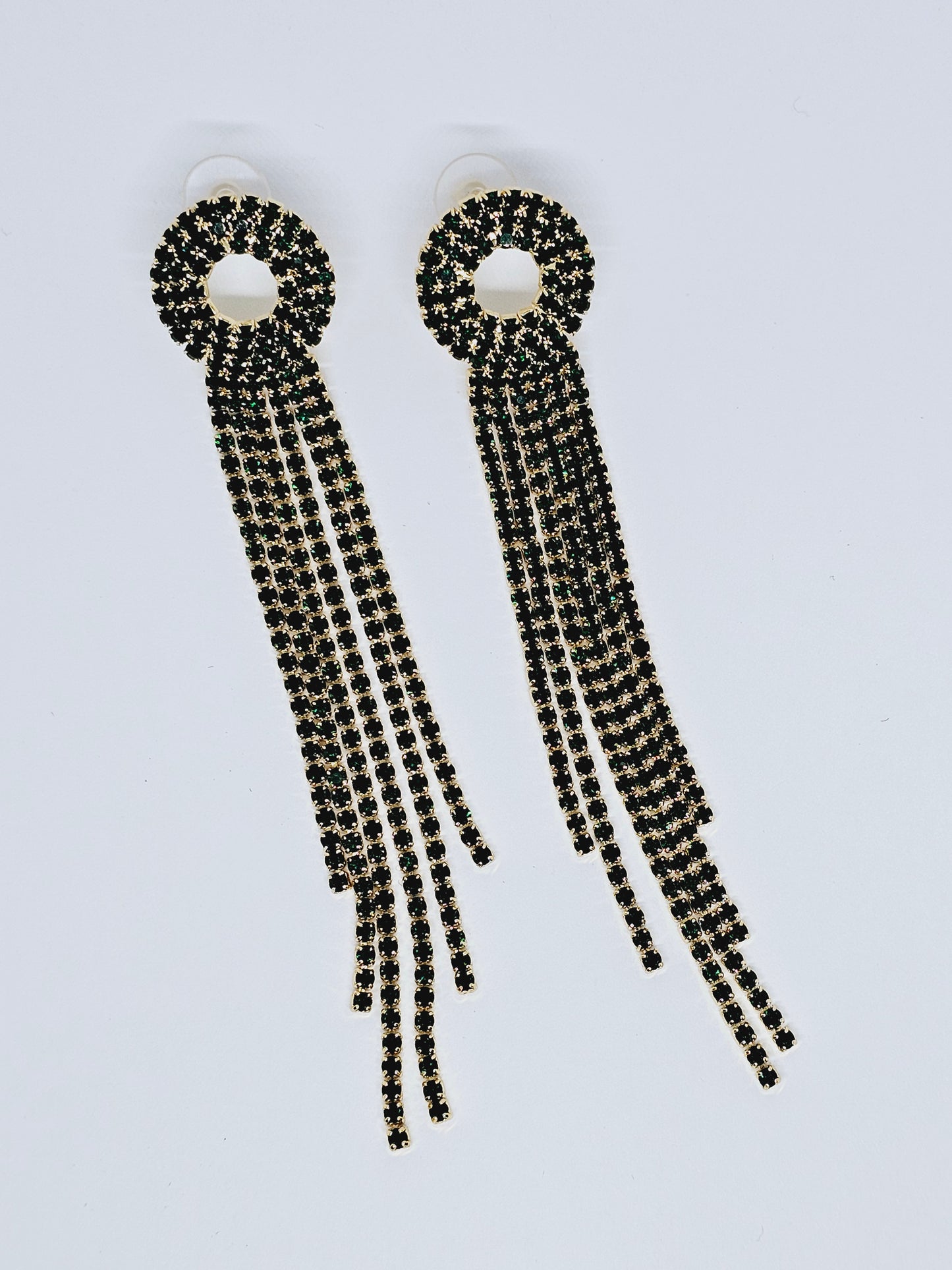 Earrings with strass