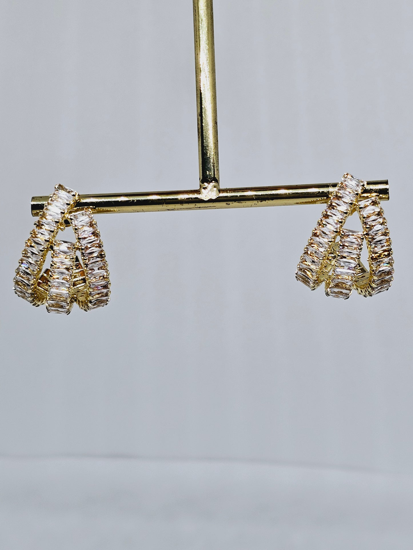 Earrings with strass