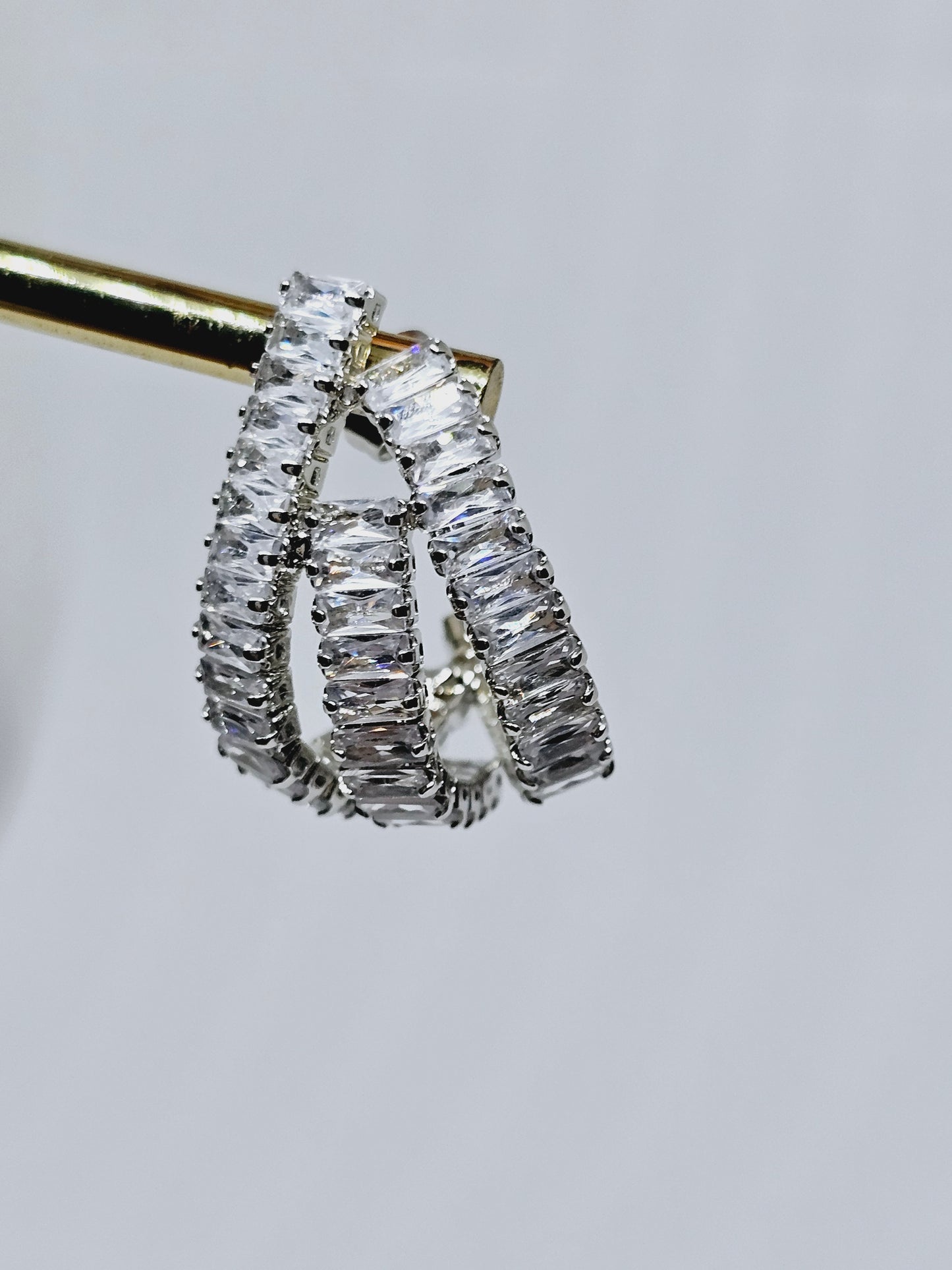 Earrings with strass