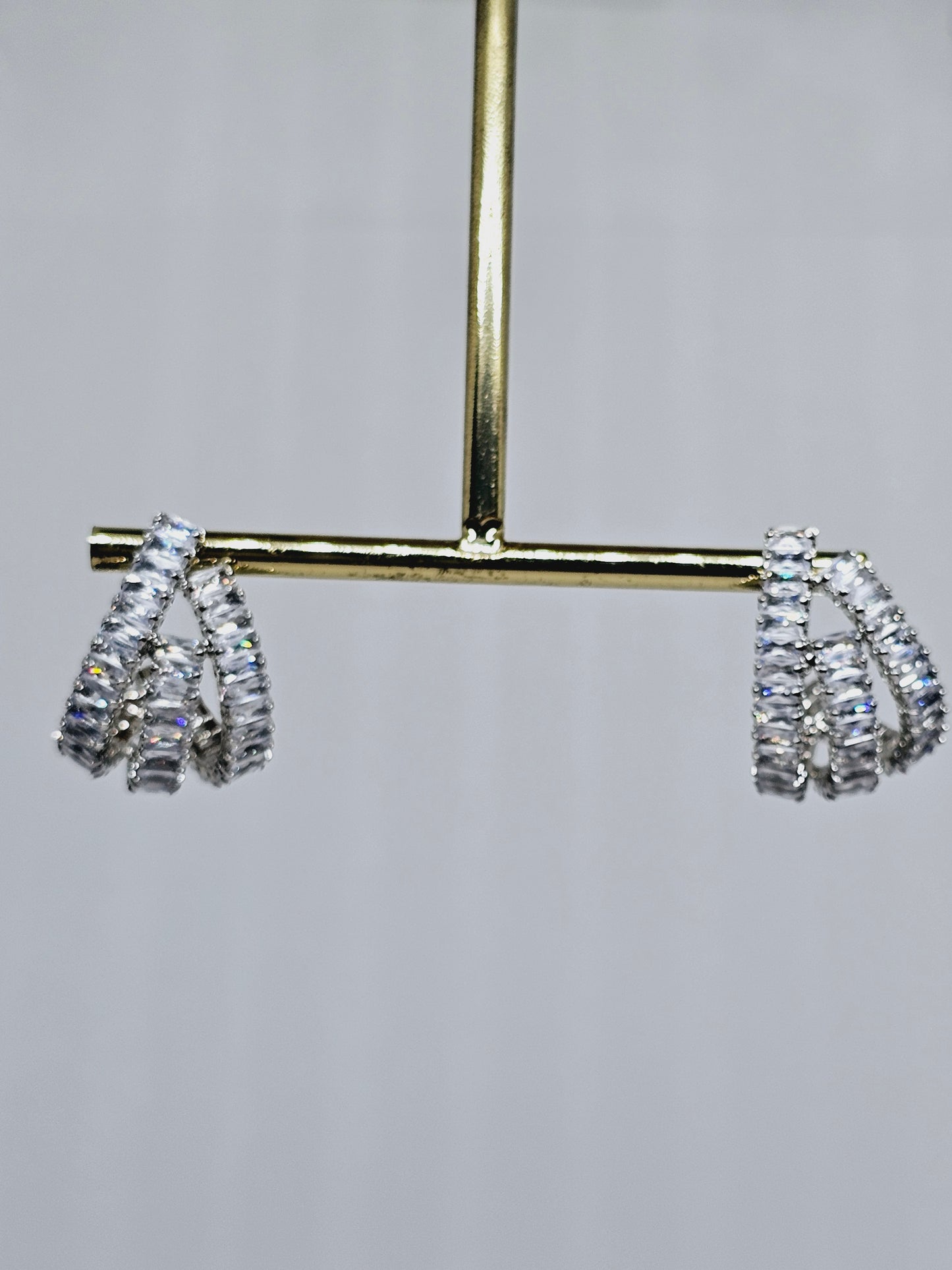 Earrings with strass