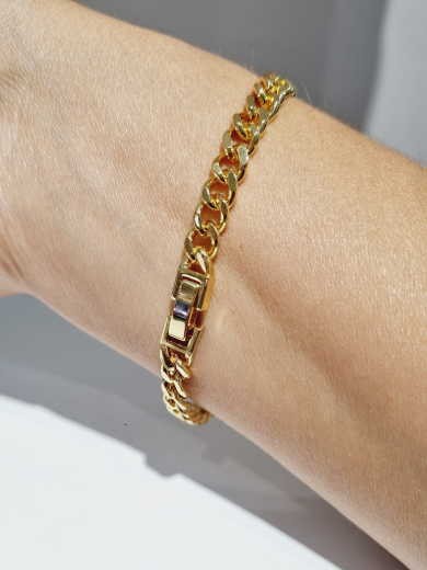 Chain bracelet with strass