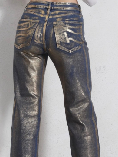 Metallic jeans