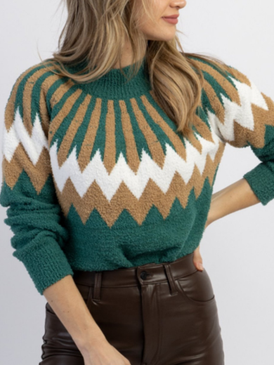 Patterned pullover