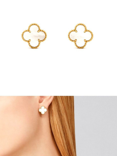 Earrings with a design