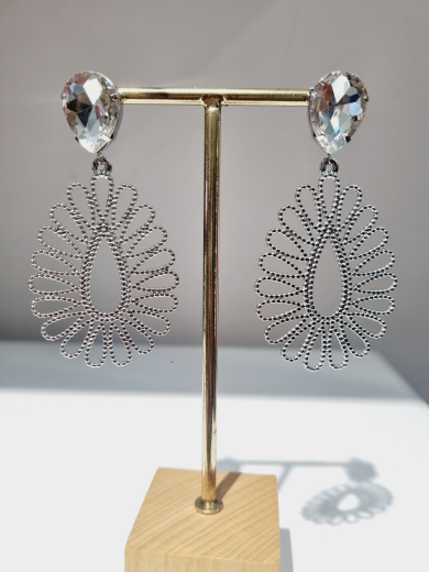 Earrings with strass