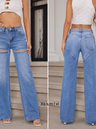 Παντελόνι jean με σχέδιο